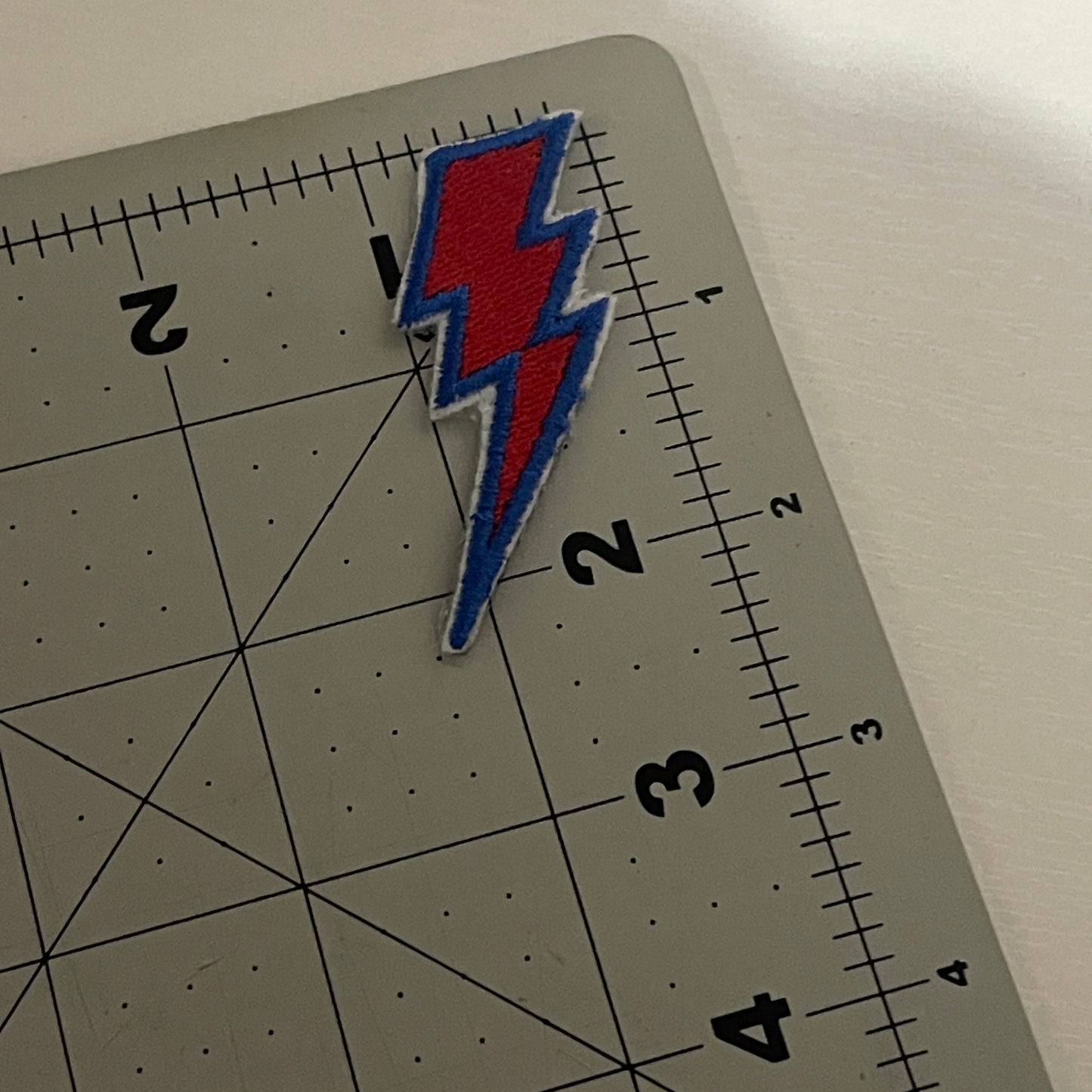 Lightning Bolt Iron on embroidered patch