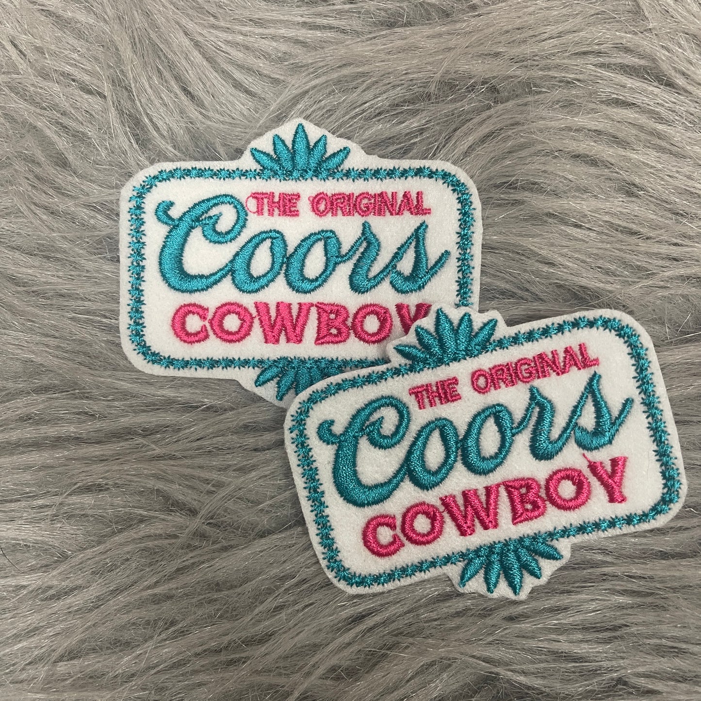 Coors Cowboy iron on patch