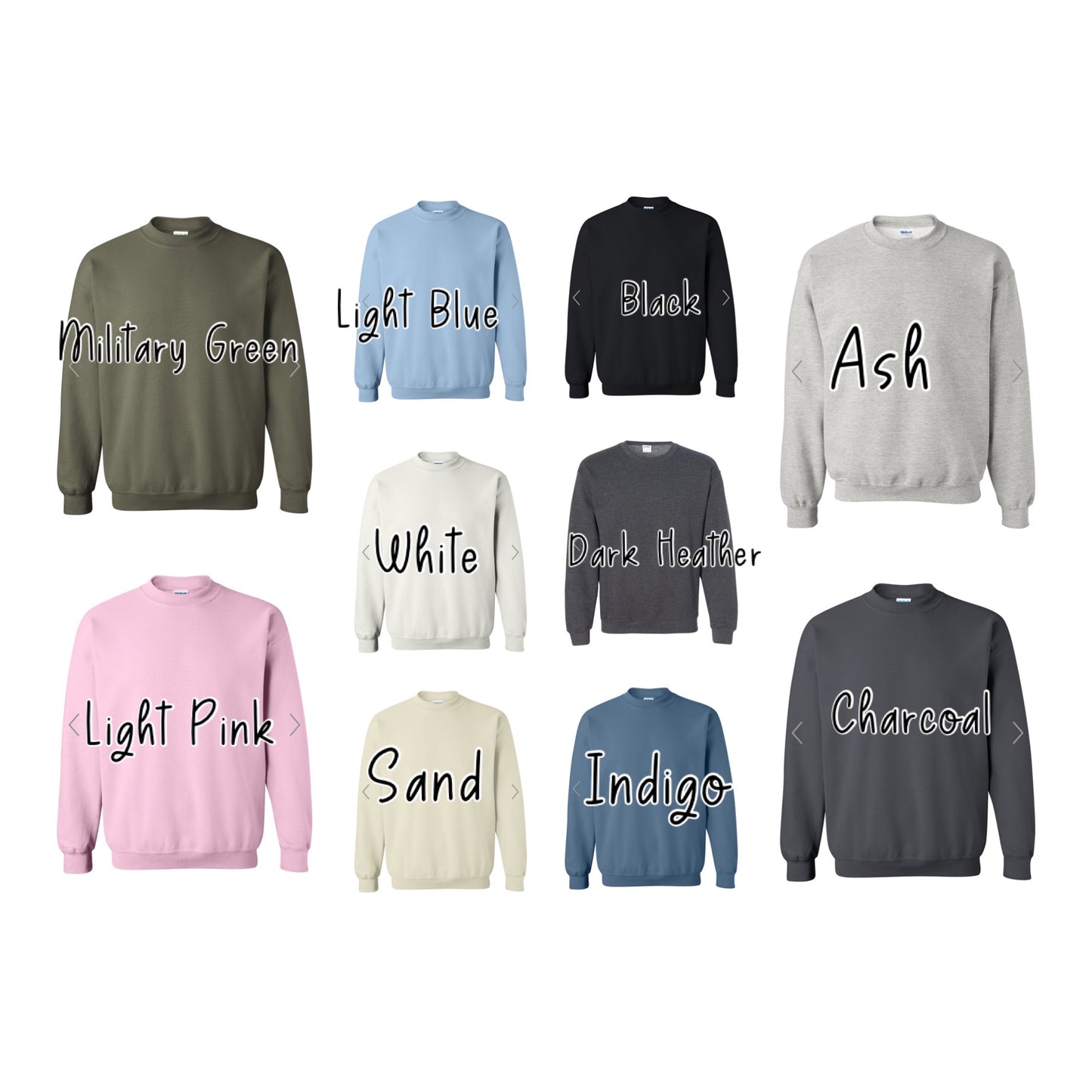 Customizable Mama Sweatshirt, Auntie, Wifey Etc