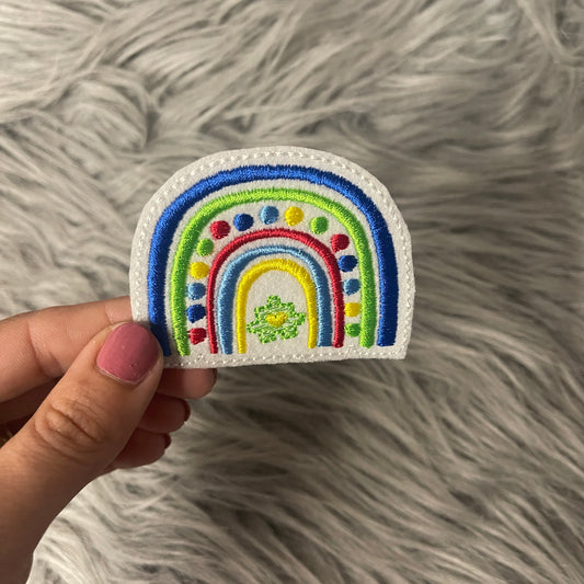 Autism Rainbow Iron on embroidered patch