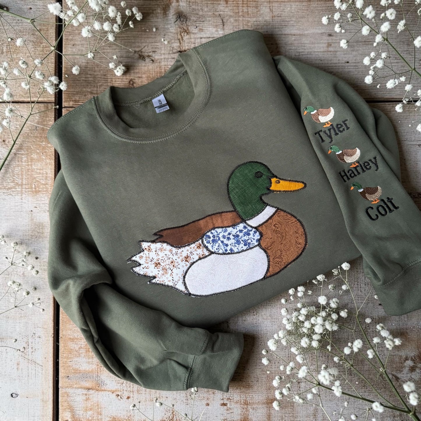Patchwork mallard duck