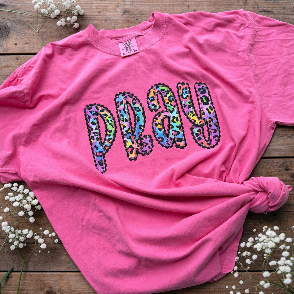 YOUTH Pray custom embroidered tee