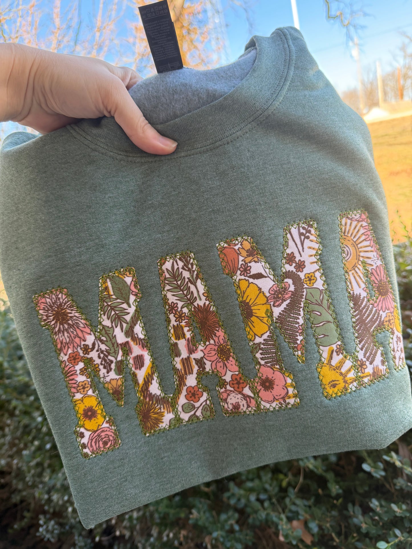Boho Mama Sweatshirt, Auntie, Wifey Etc customizable