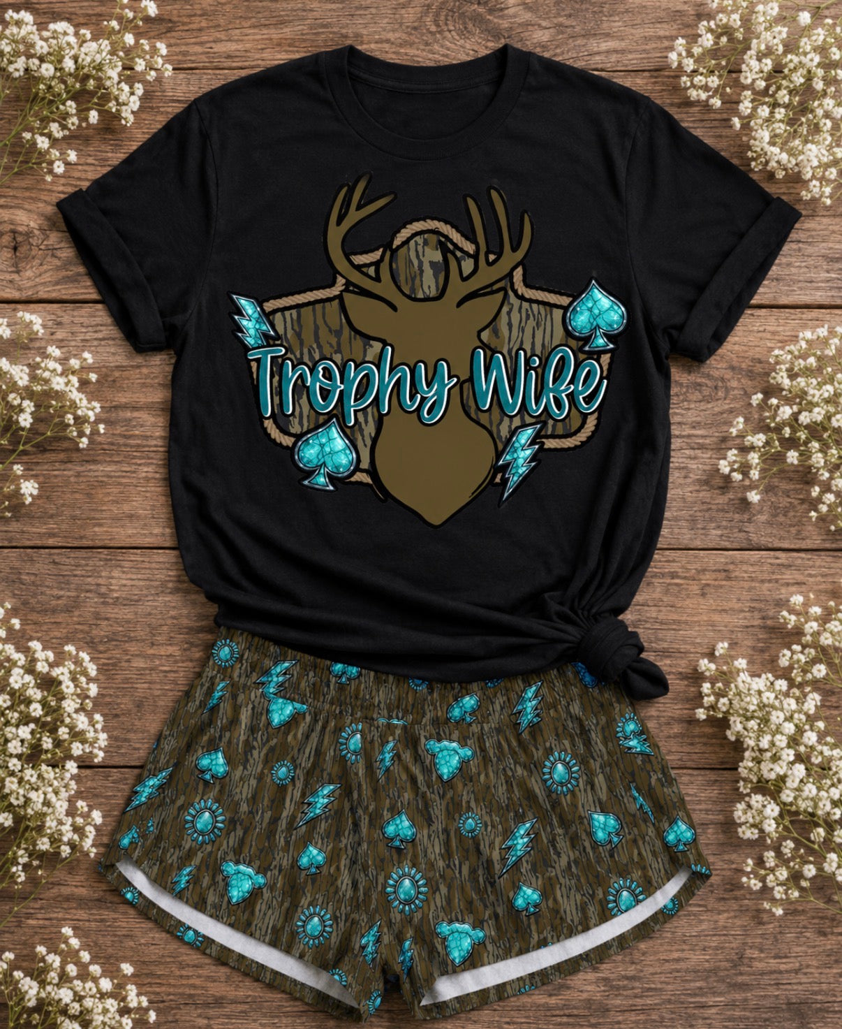 PRE ORDER - Camo Trophy Wife OUTFIT set