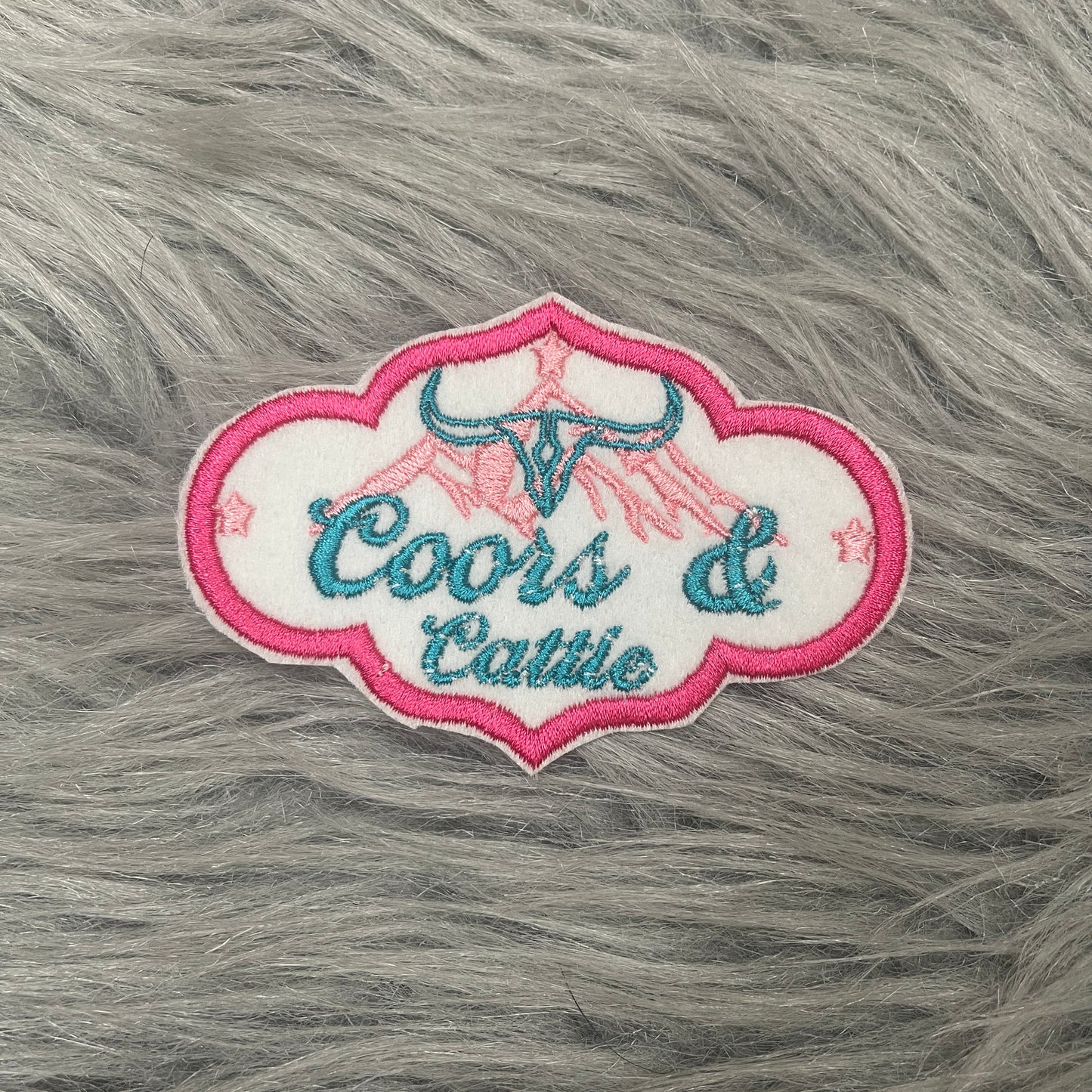 Coors & Cattle iron on patch