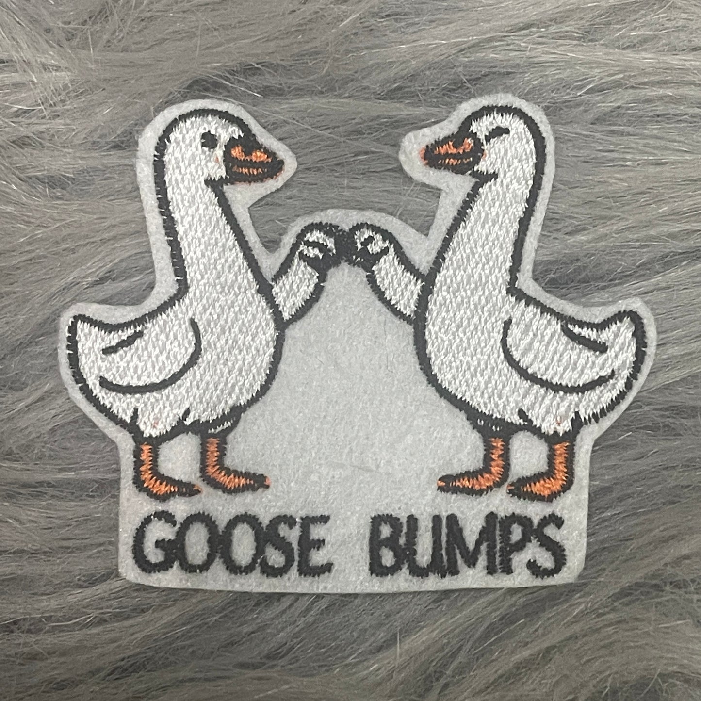 Goose Bumps Iron on embroidered patch