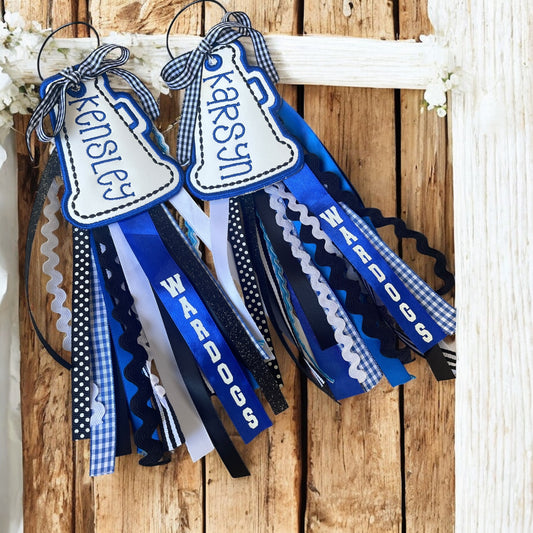 Cheer Megaphone bag tag