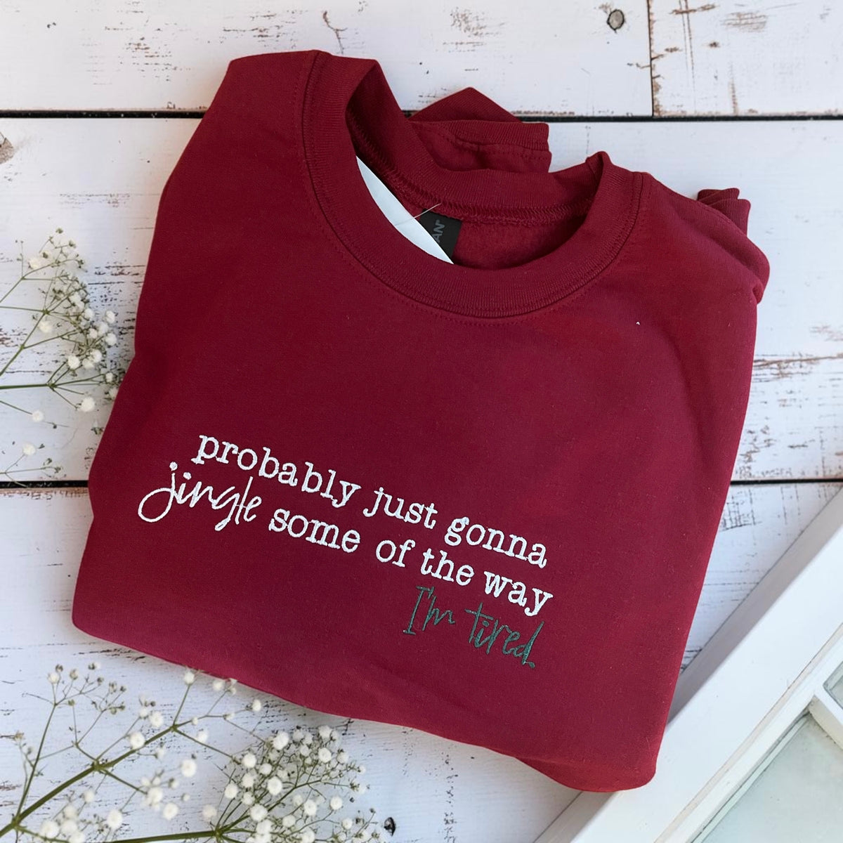 Ready to ship small jingle some of the way Christmas sweatshirt