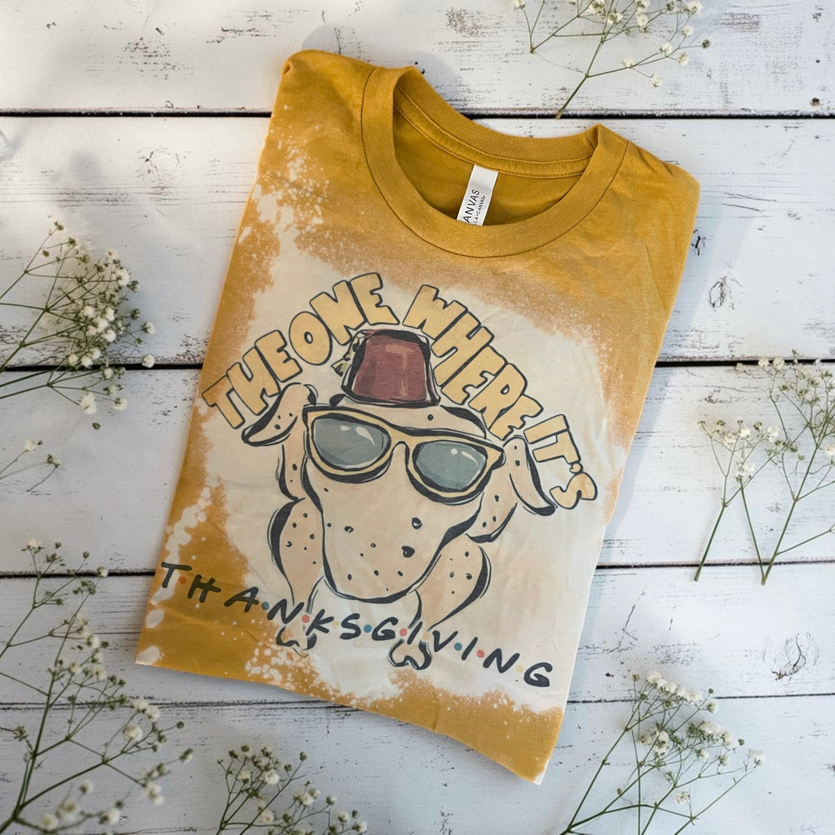 Ready to ship medium the one where it’s thanksgiving tshirt