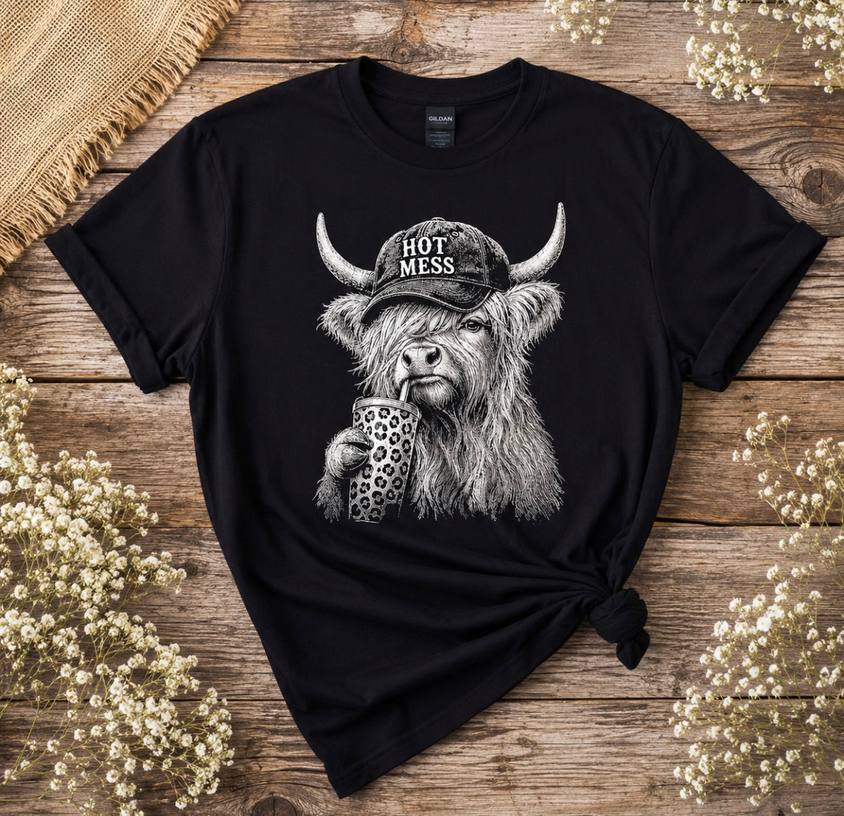 Hot mess Highland Tee