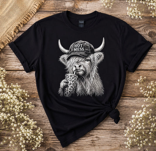 Hot mess Highland Tee