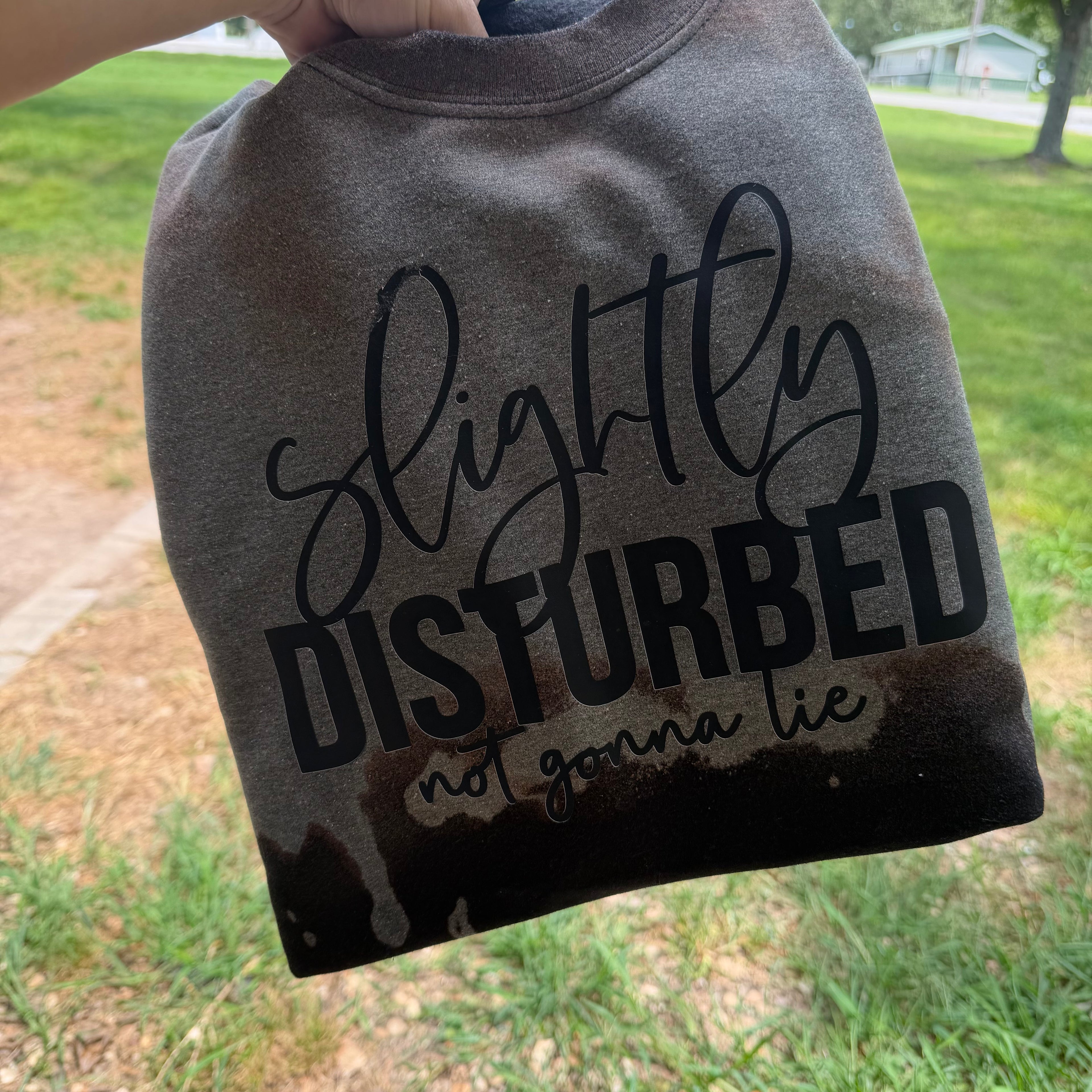 Slightly Disturbed - not gonna lie sweatshirt