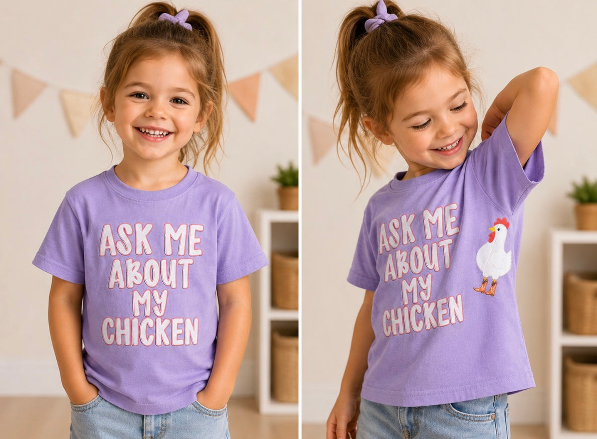 Ask me about my chicken Toddler Tee