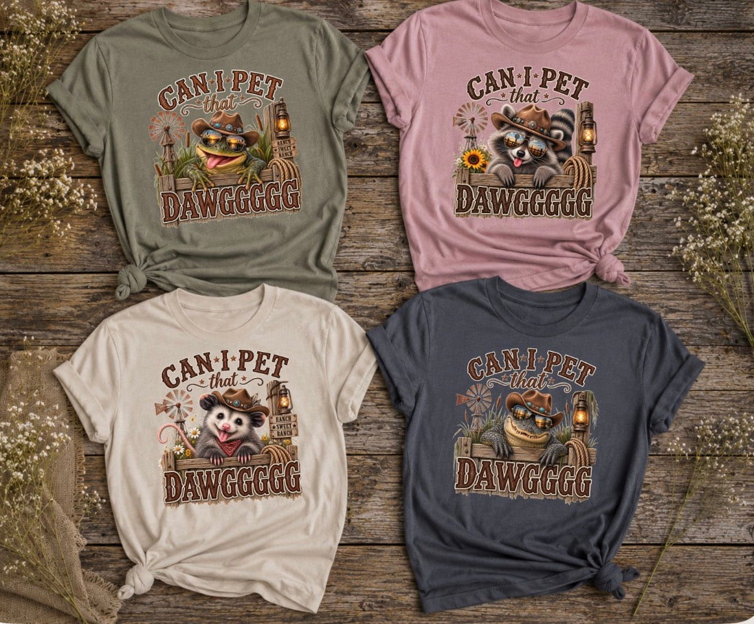 Can I pet that DAWGGGG graphic tee