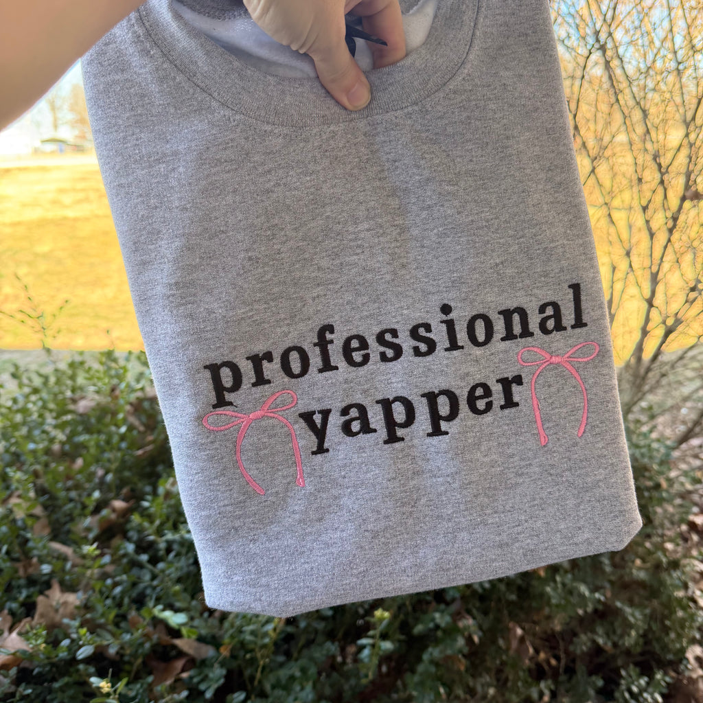 YOUTH Professional Yapper embroidered sweatshirt