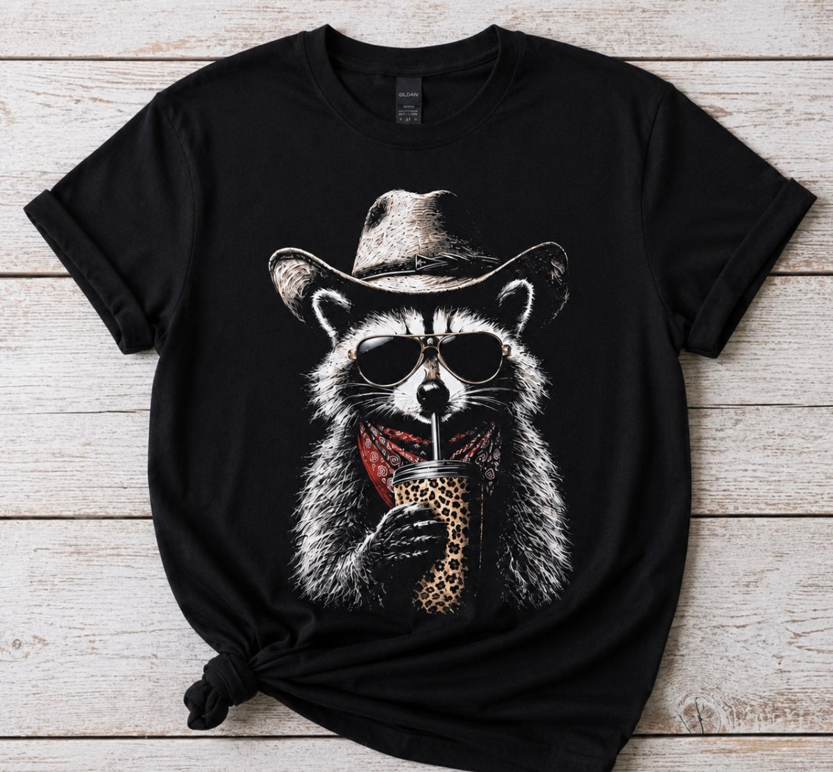 Raccoon Cowboy Tee
