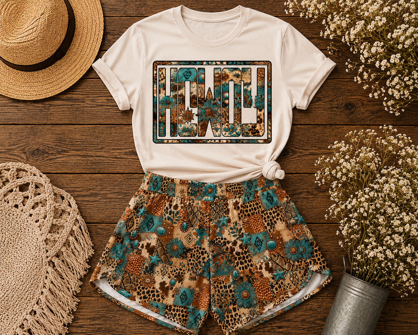 PRE ORDER - boho Howdy OUTFIT SET