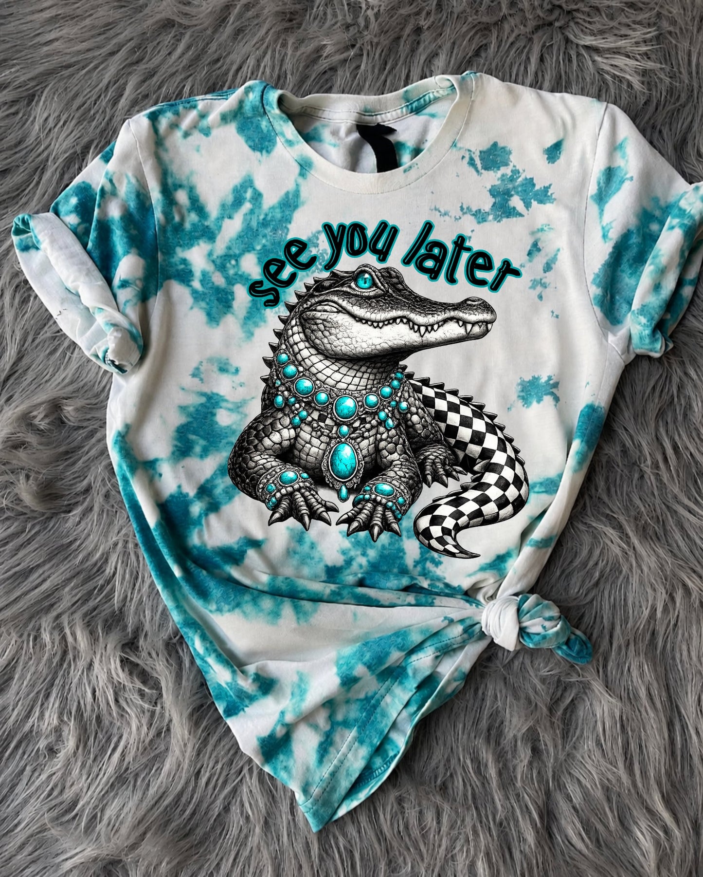 PRE ORDER - Turquoise Gator OUTFIT set