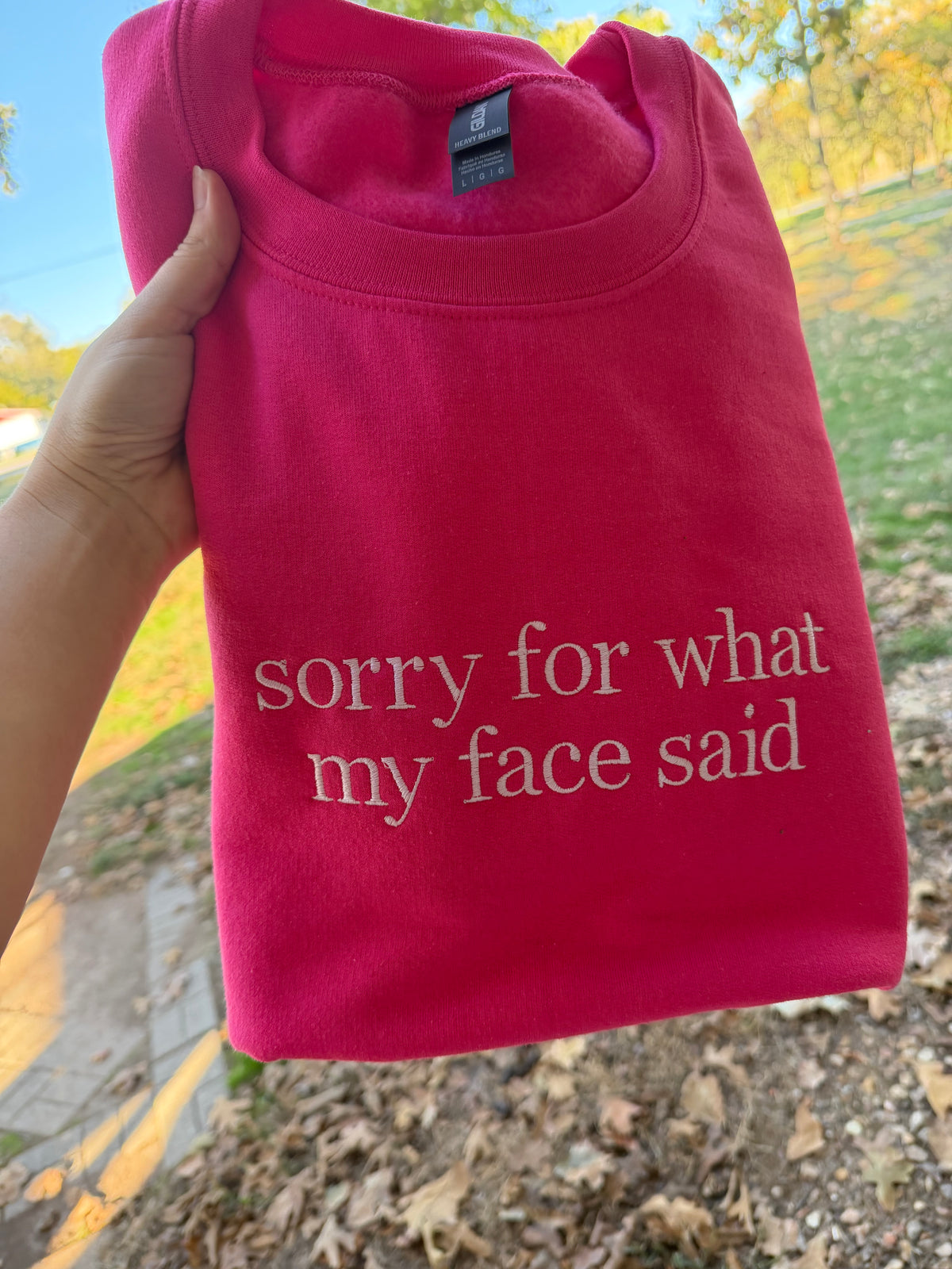 Sorry for what my face said