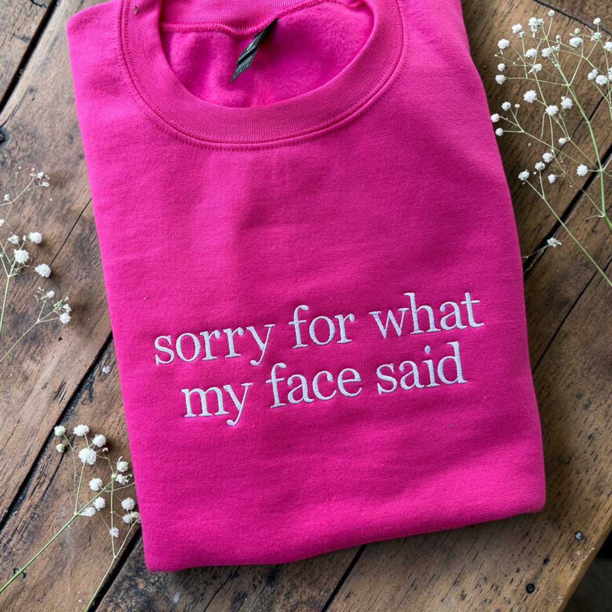 Sorry for what my face said