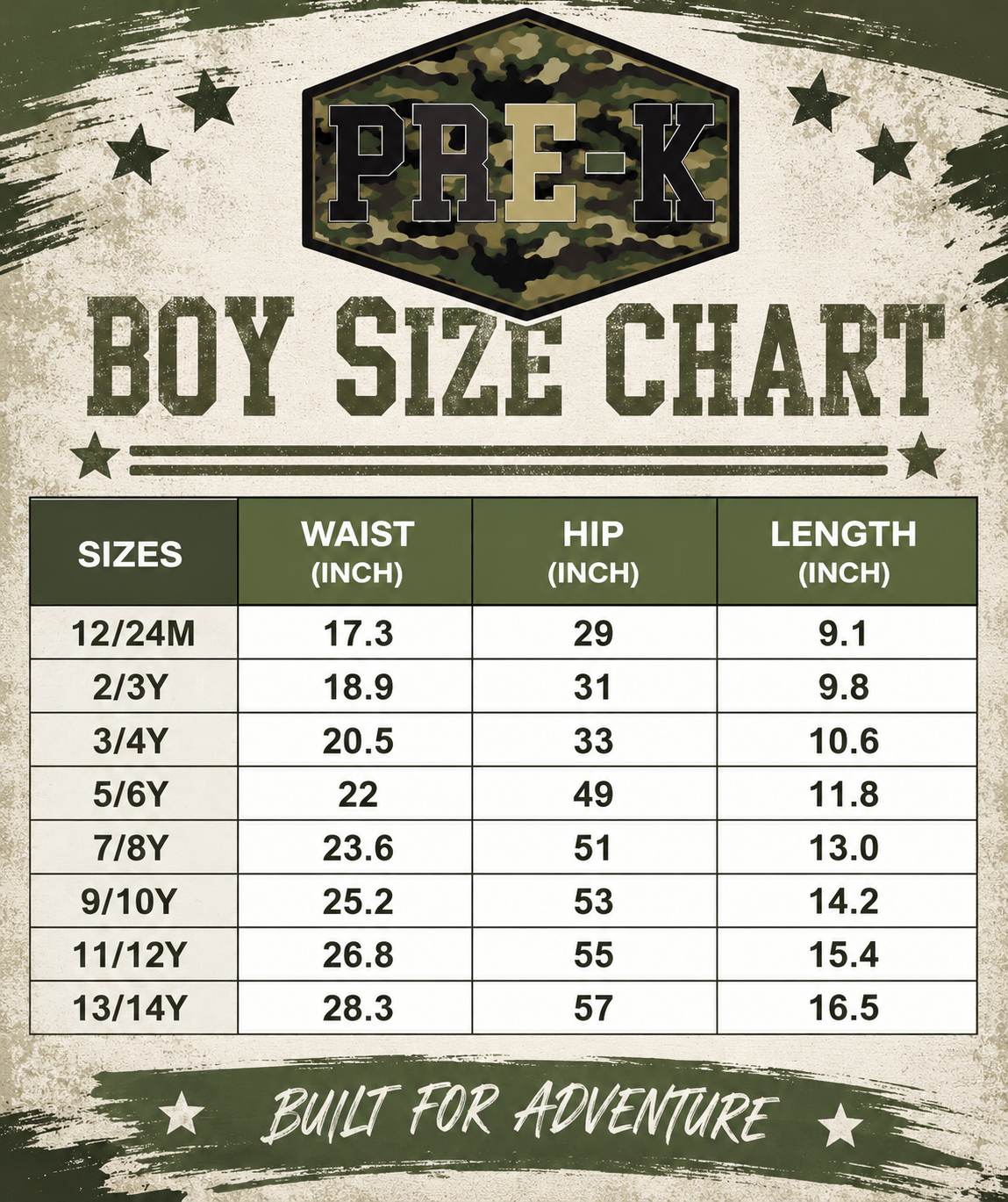 PRE ORDER - KIDS Camo School Outfit