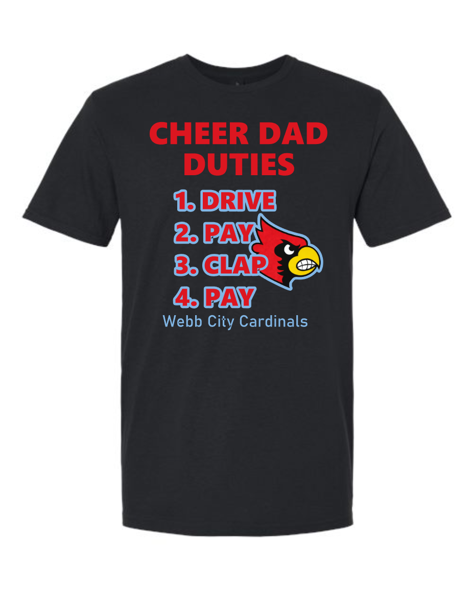 WCJH Cheer Dad tees