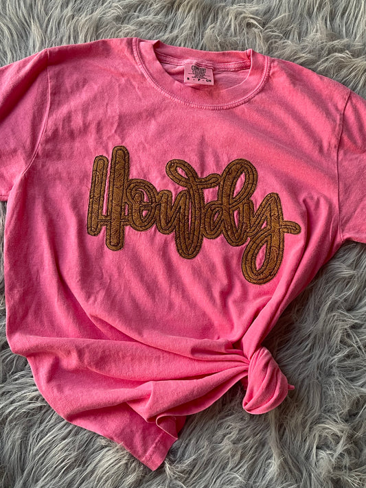 Howdy Paisley embroidered tee