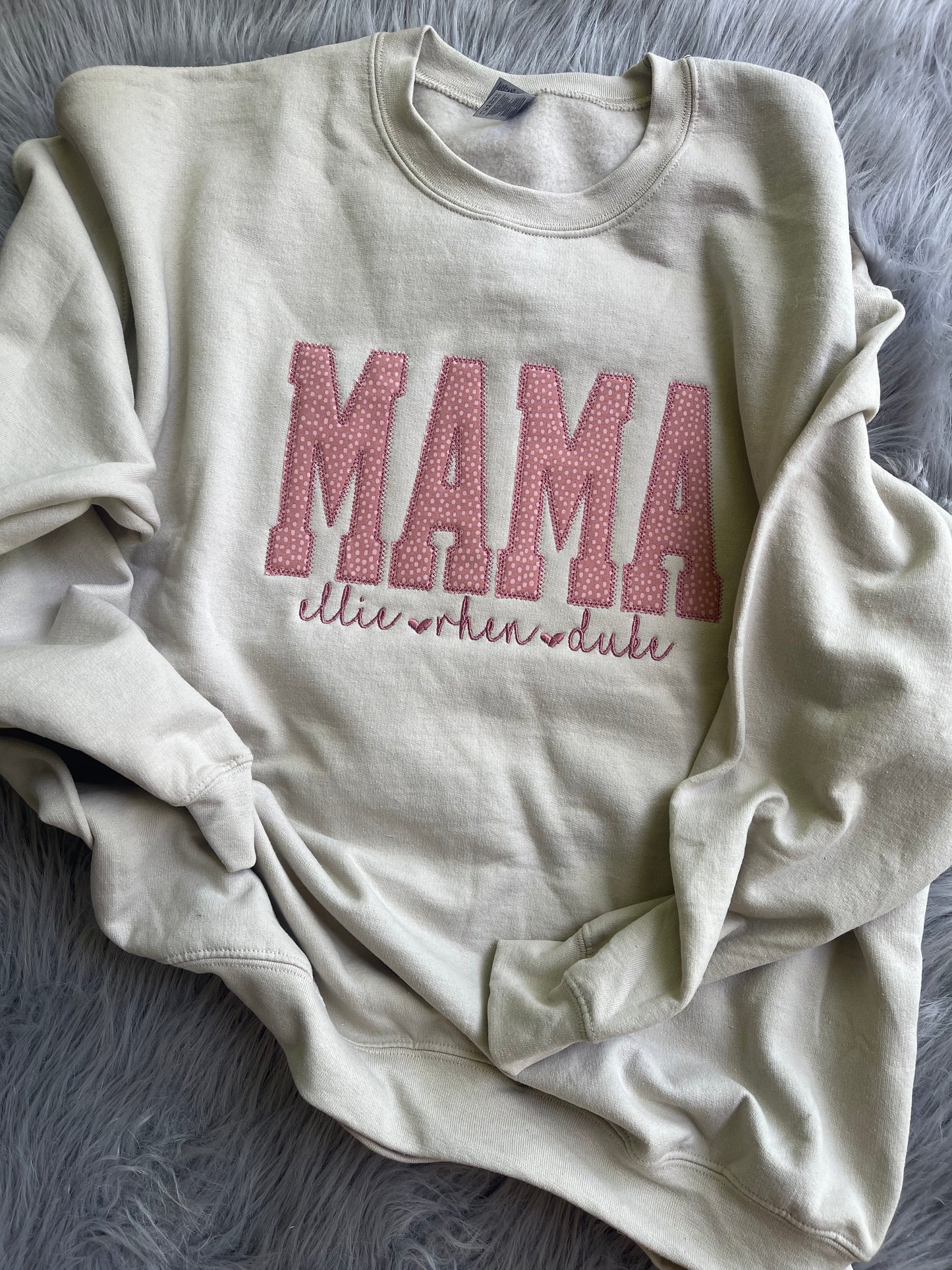 Customizable Mama Sweatshirt, Auntie, Wifey Etc