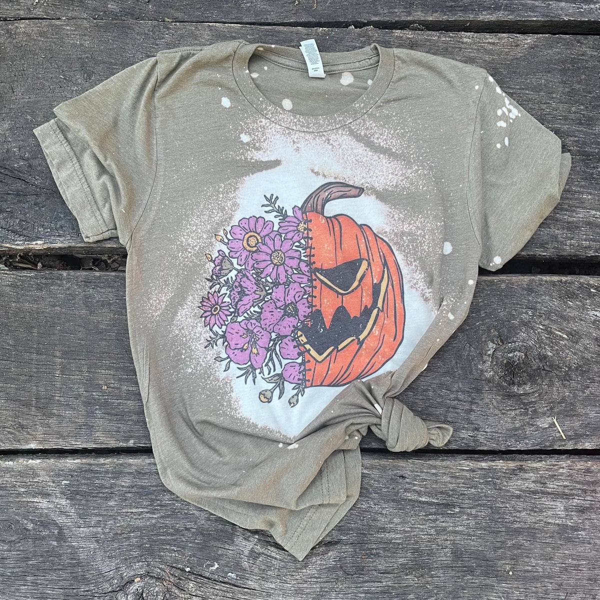 YOUTH Floral Pumpkin T-Shirt