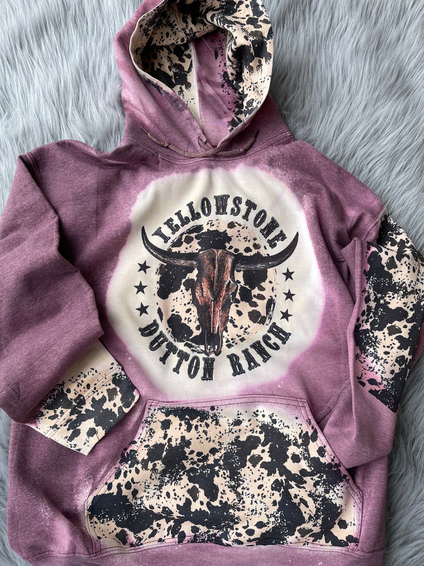 Cowhide Yellowstone Hoodie or Sweatshirt
