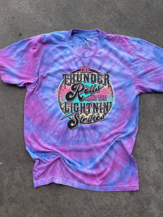 Thunder rolls hand dyed tee